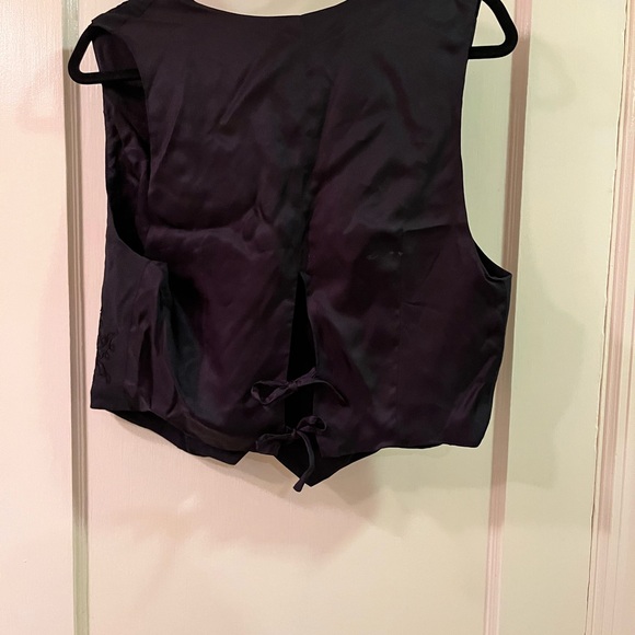 Banana Republic Embroidered Black Vest - Picture 3 of 6